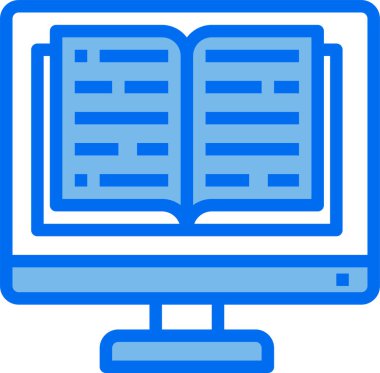 kitap minimalist vektör simgesi