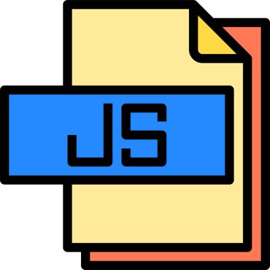 js dosya biçimi vektör illüstrasyonu 