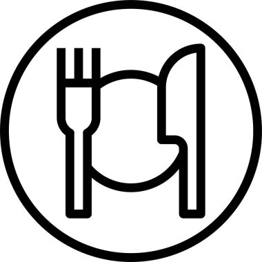 bıçak vektör çizgisi simgesi 