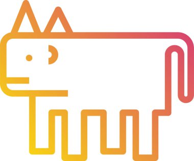 Gergedanın karikatür çizimi