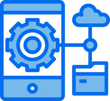 akıllı telefon simgesi vektör illüstrasyonu