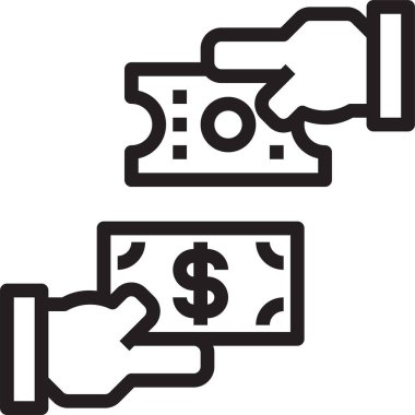 para değişimi vektör simgeleri