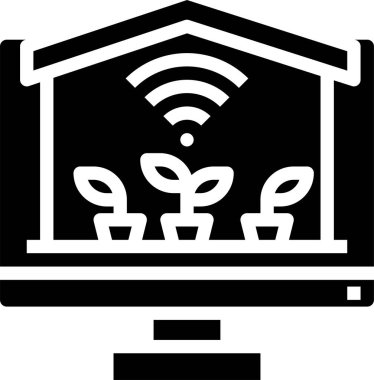 Kablosuz bağlantının basit simgesi, vektör illüstrasyonu