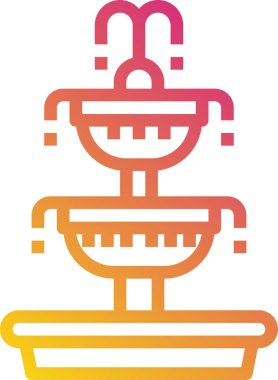 Çeşmenin vektör illüstrasyonu 