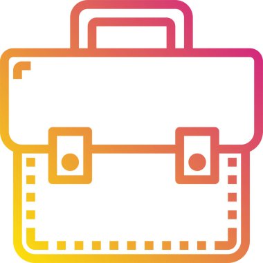 evrak çantası minimalist vektör simgesi