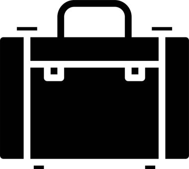 Çanta, evrak çantası ikonu vektör illüstrasyonu 