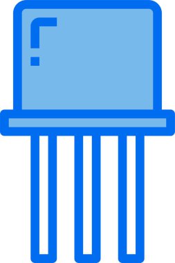 Dijital işlemci simgesi. Çip simgesi. Teknoloji simgesi