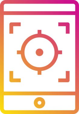 akıllı telefon simgesi vektör illüstrasyonu