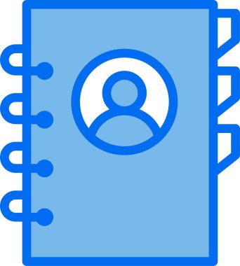 modern tasarım minimalist vektör simgesi, kişi defteri