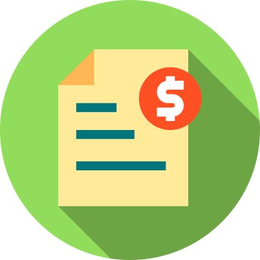 Para kavramının minimalist vektör simgesi