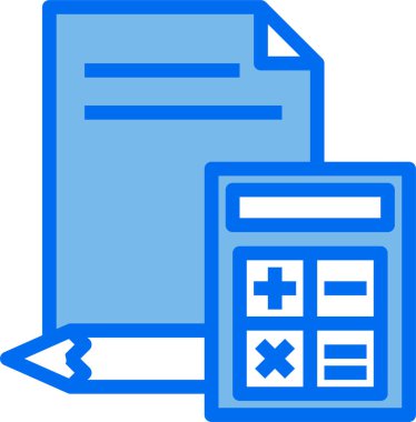 Hesap makinesinin vektör illüstrasyon simgesi