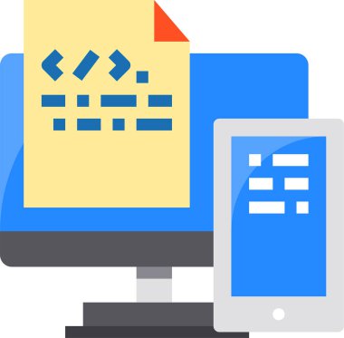 Programlama kavramının asgari vektör simgesi 