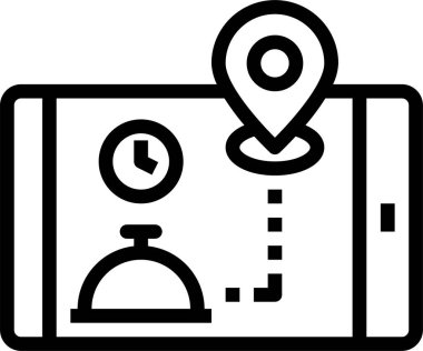 servis simgesi, vektör illüstrasyonu