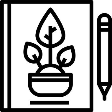 Ekoloji minimalist vektör simgesi