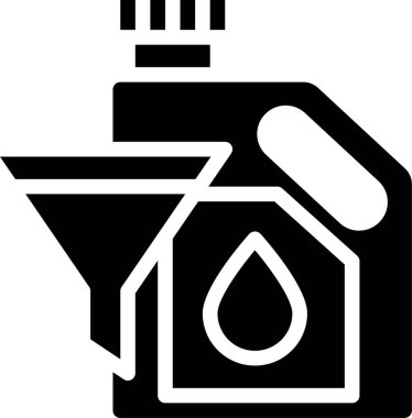 Araba servisindeki petrol bacasının vektör illüstrasyonu