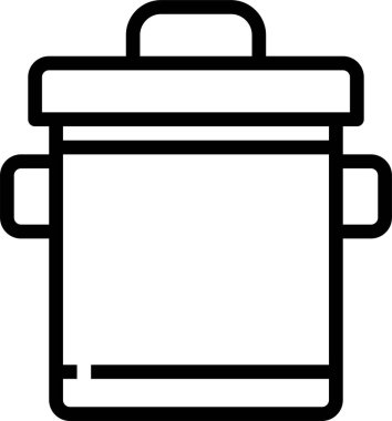 Mutfak çanağının vektör illüstrasyonu