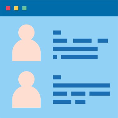 Web sitesi bilgisinin vektör illüstrasyonu