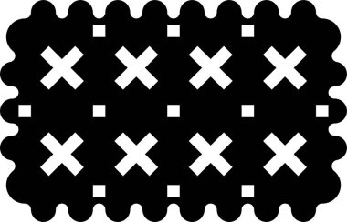 Bisküvi simgesi vektör illüstrasyonu