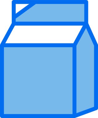 süt paketinin vektör illüstrasyonu