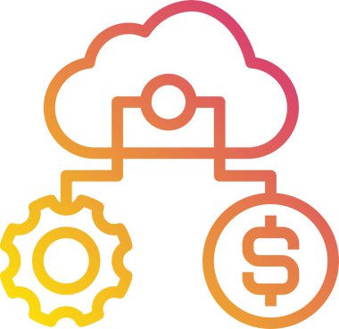 Basit modern fikir simgesi, vektör illüstrasyonu