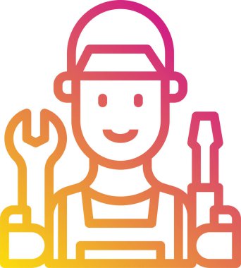 Simge vektör illüstrasyonunu onar