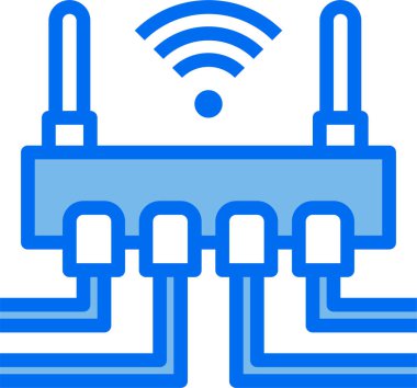 Kablosuz bağlantının basit simgesi, vektör illüstrasyonu