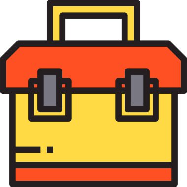 Araç kutusu simgesi, vektör illüstrasyonu