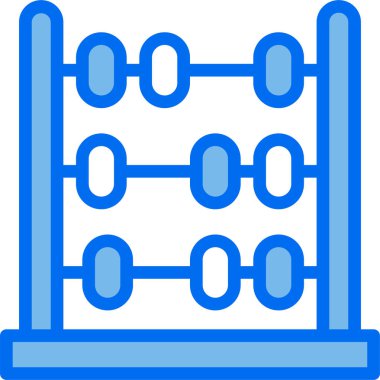 Modern tasarım minimalist vektör simgesi, abaküs