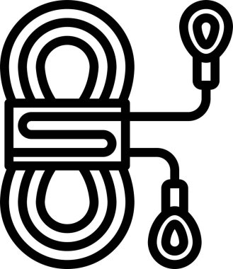 Tırmanma ipinin vektör çizimi