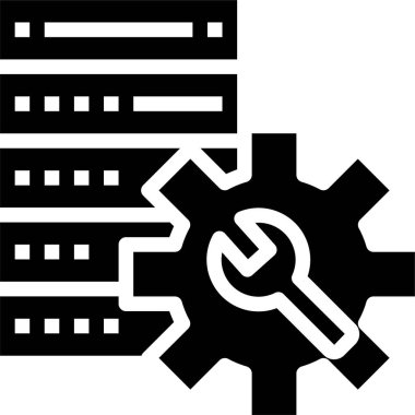 servis minimalist vektör simgesi