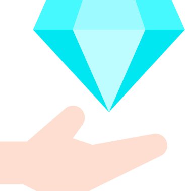 Elmas simgesi, vektör illüstrasyonu 