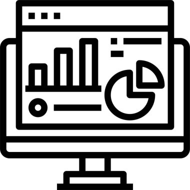 Veritabanı kavramının minimalist vektör simgesi 