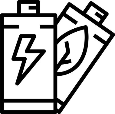 pil minimalist vektör simgesi