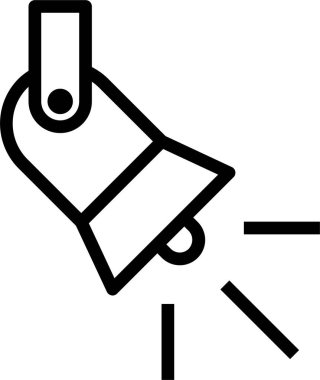 minimalistic vector icon of spotlight
