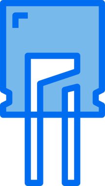 diyot lambasının minimalist vektör simgesi