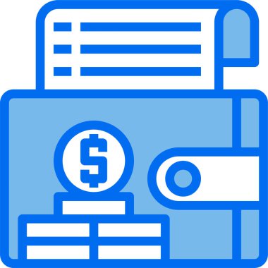 cüzdan ikonu vektör illüstrasyonu