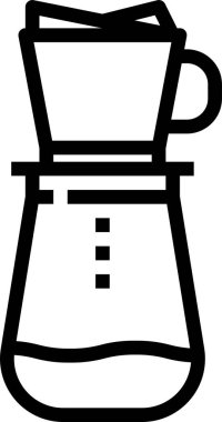kahve damlatıcı vektör simgesi