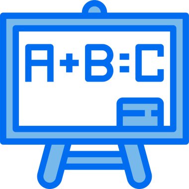 Eğitim ve okul simgesi, vektör illüstrasyonu