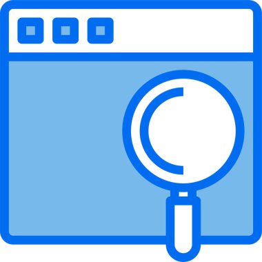 Web arayüzünün minimalist vektör simgesi 