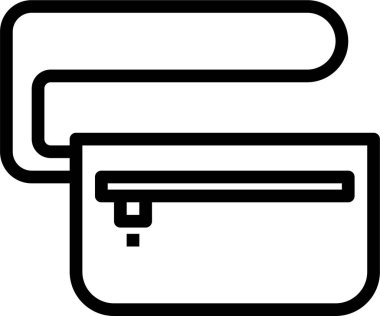 Modern omuz çantasının vektör çizimi