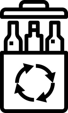 Bilim ve teknoloji çizgi vektör simgesi.