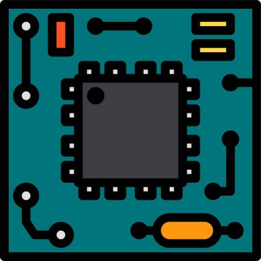 teknoloji simgesi, vektör illüstrasyonu