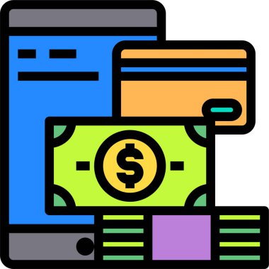 akıllı telefon simgesi vektör illüstrasyonu