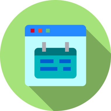 Web tarayıcı, basit vektör simgesi tasarımı