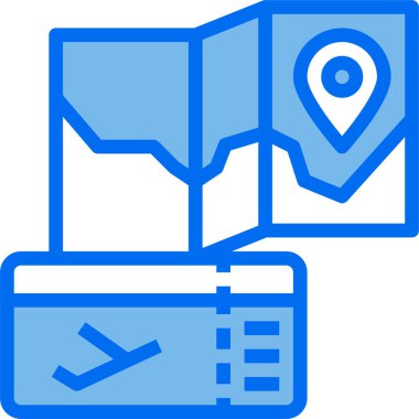 Harita simgesindeki iğne, beyaz arkaplanda izole edilmiş vektör illüstrasyonu  