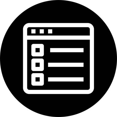 Web tarayıcı, basit vektör simgesi tasarımı