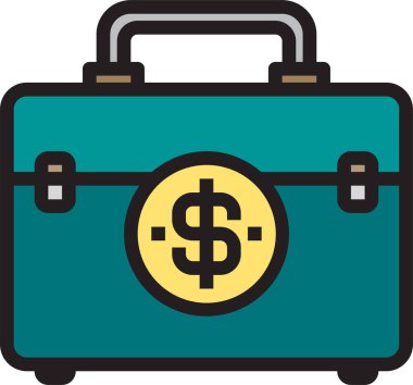 modern tasarım minimalist vektör simgesi, bagaj