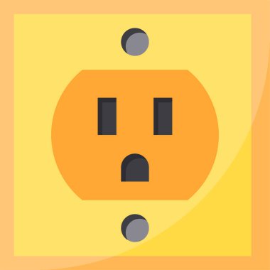 Elektrik prizinin vektör illüstrasyonu