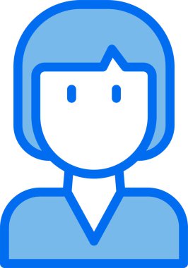 kadın avatar kişi tasarımı, vektör illüstrasyonu  