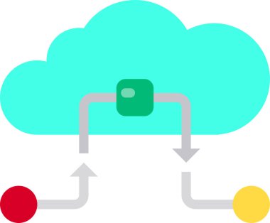veri teknolojisi yönetim kavramı, vektör illüstrasyonu